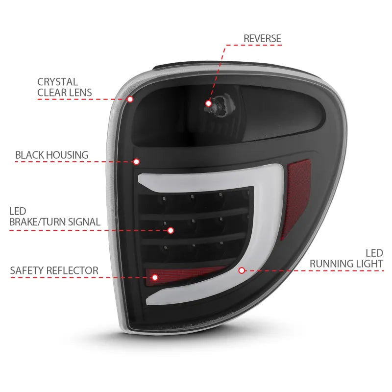 ANZO black tail light