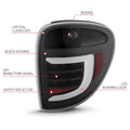 ANZO black tail light
