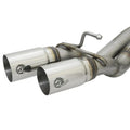 aFe cat-back exhaust close-up