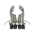 aFe axle-back exhaust close-up