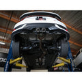 aFe cat-back exhaust installed view