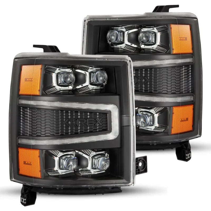 AlphaRex black headlights