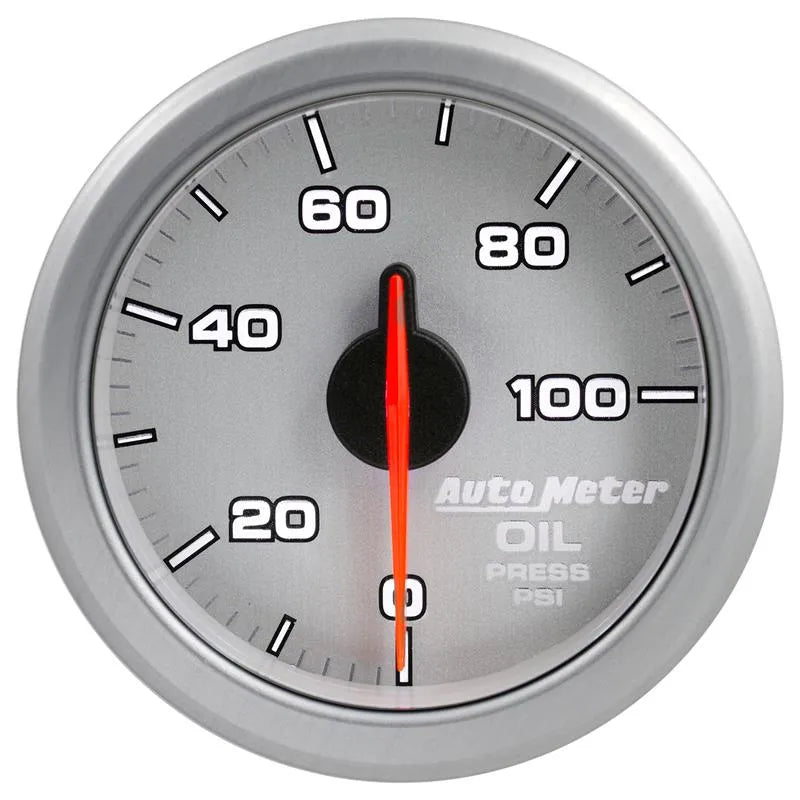 AutoMeter silver gauge