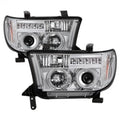 SPYDER headlights installed view