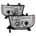 SPYDER headlights close-up