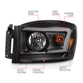 ANZO headlights detail