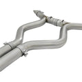 aFe cat-back exhaust installed view