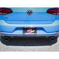 aFe axle-back exhaust installed view