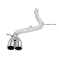 aFe axle-back exhaust installed view