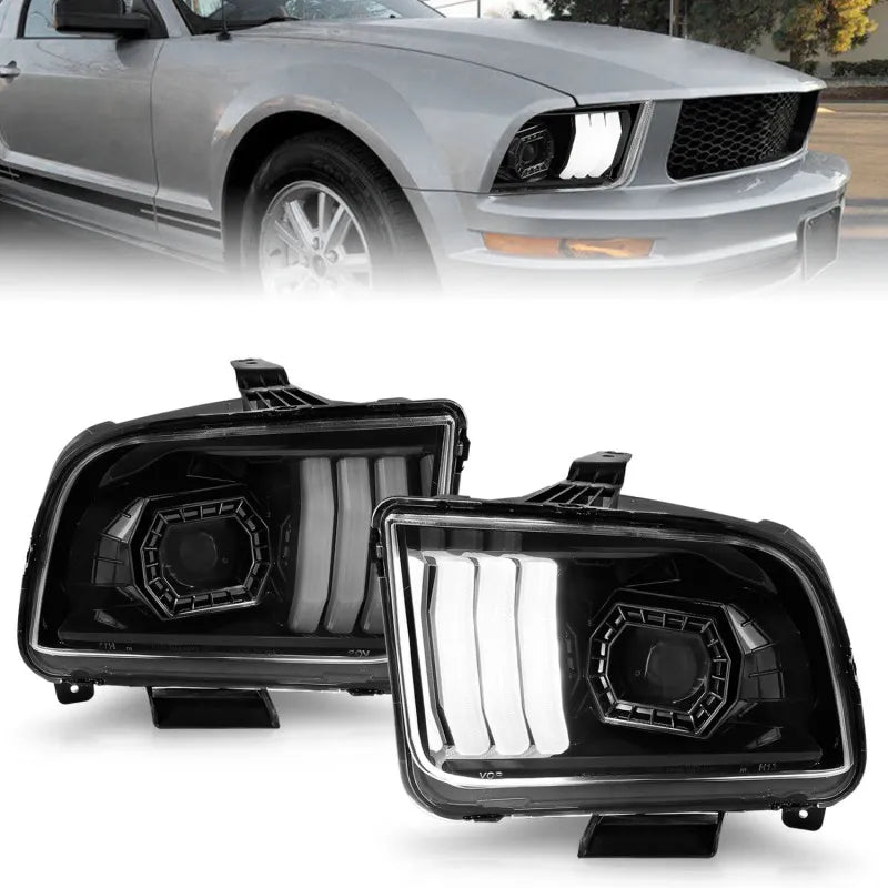 ANZO black headlights