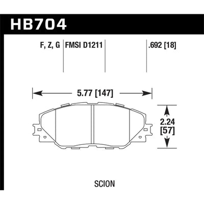 Hawk Performance auto part