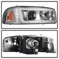 SPYDER headlights close-up