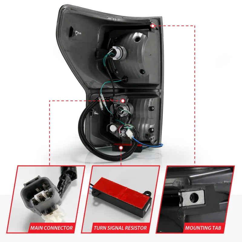 ANZO black tail light