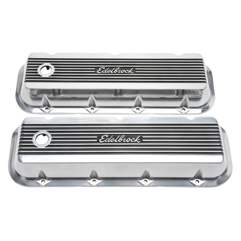 Edelbrock polished auto part
