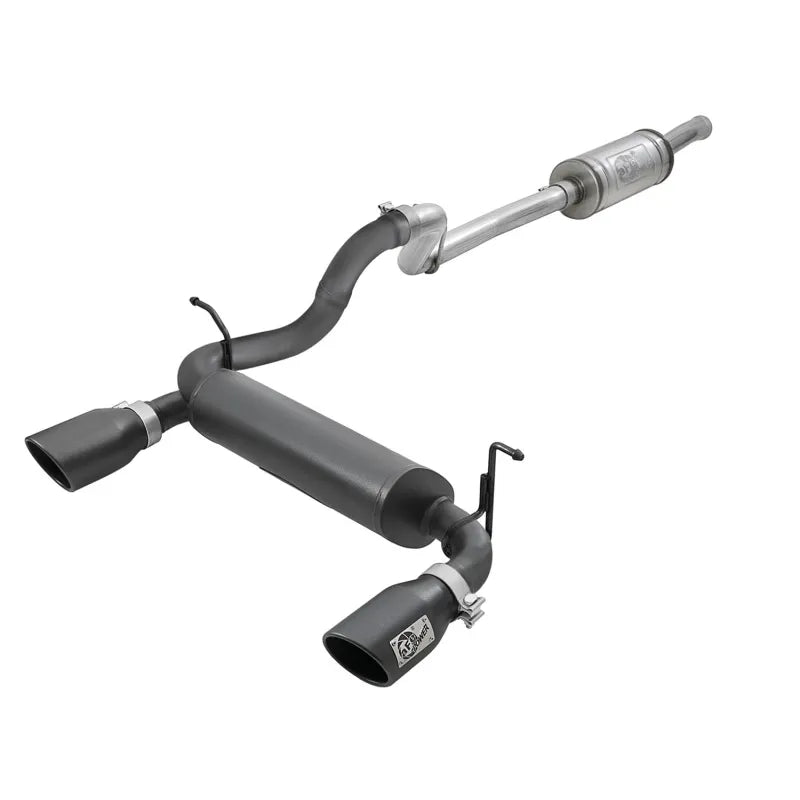 aFe black cat-back exhaust