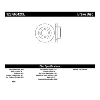 Stoptech silver auto part