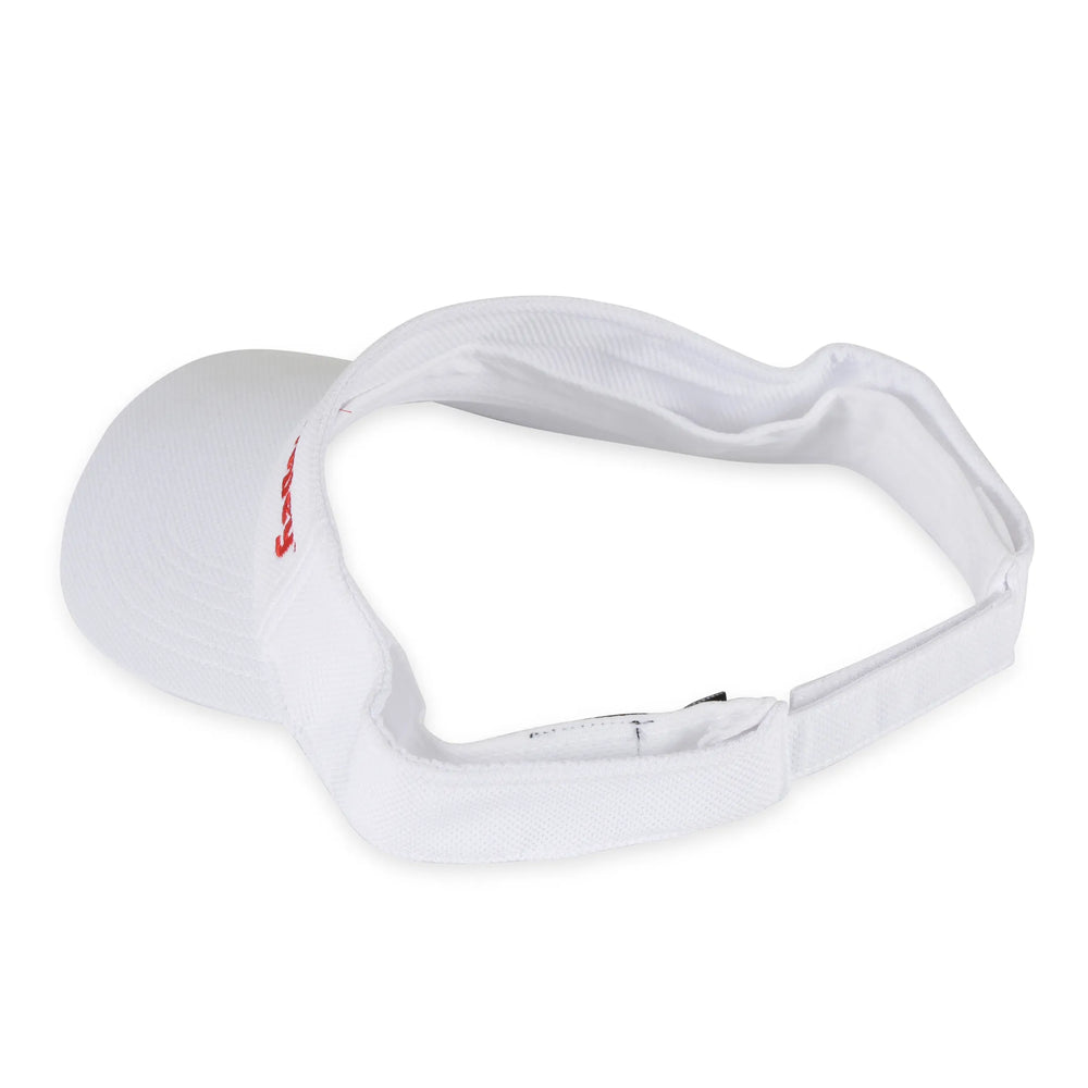 LTS HOLLEY EMBROIDERED VISOR - WHITE