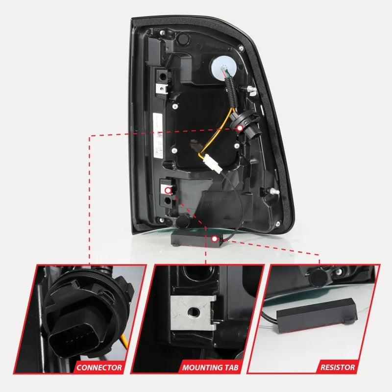 ANZO black tail light