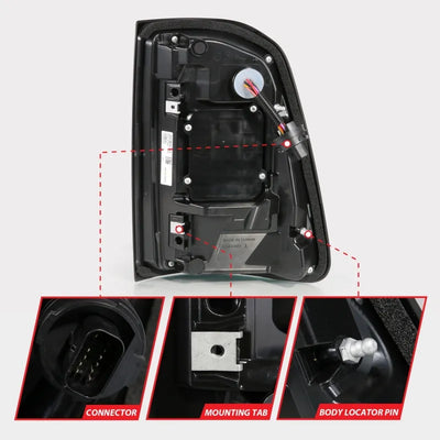 ANZO black tail light