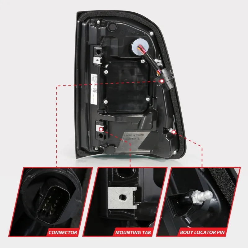 ANZO black tail light
