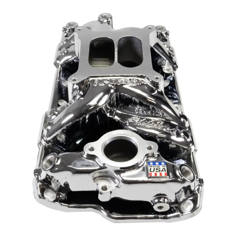 Edelbrock chrome intake system