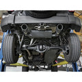 aFe axle-back exhaust installed view