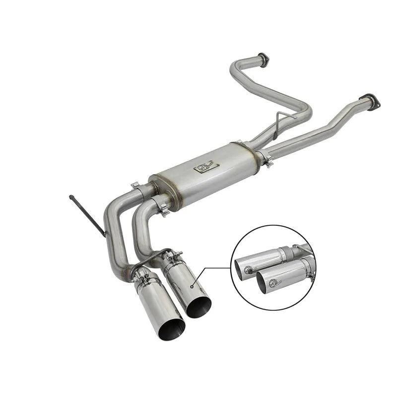 aFe polished cat-back exhaust