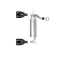 aFe axle-back exhaust installed view