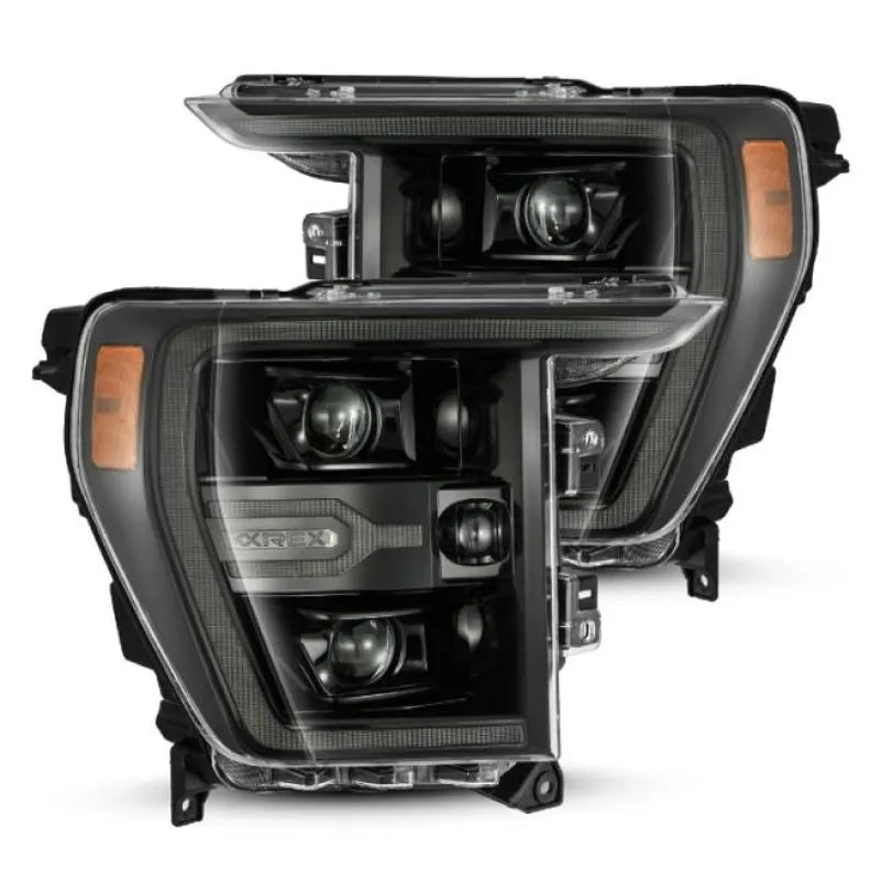 AlphaRex black headlights