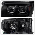 SPYDER headlights close-up