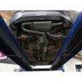 aFe axle-back exhaust installed view