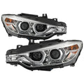 SPYDER headlights installed view