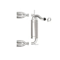 aFe axle-back exhaust installed view