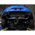 aFe axle-back exhaust installed view