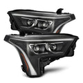 AlphaRex black headlights