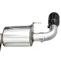 AWE Tuning axle-back exhaust installed view