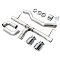 AWE Tuning axle-back exhaust installed view