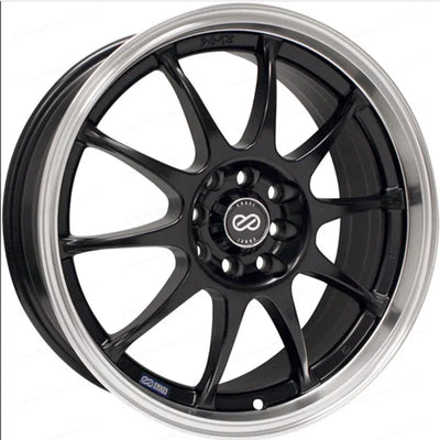 Enkei black auto part