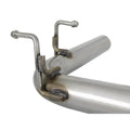 aFe axle-back exhaust installed view