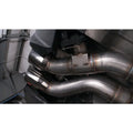 Stainless Works axle-back exhaust installed view