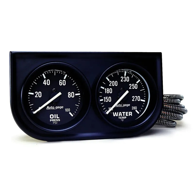 AutoMeter black gauge