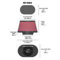 K&N Engineering red air filter