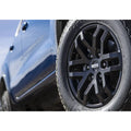 Ford Racing auto part close-up