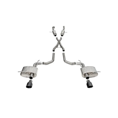 CORSA Performance black cat-back exhaust