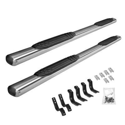 Go Rhino silver side steps