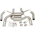 aFe axle-back exhaust installed view
