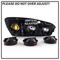 SPYDER headlights close-up