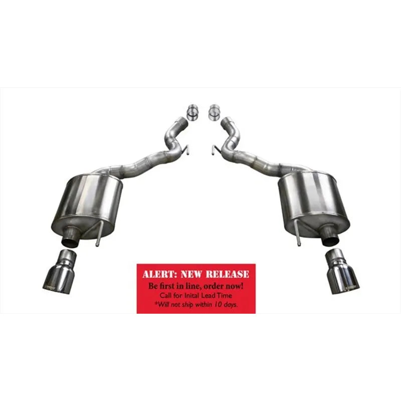 CORSA Performance polished axle-back exhaust