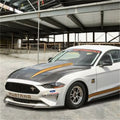 Ford Racing auto part close-up