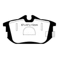 EBC auto part installed view